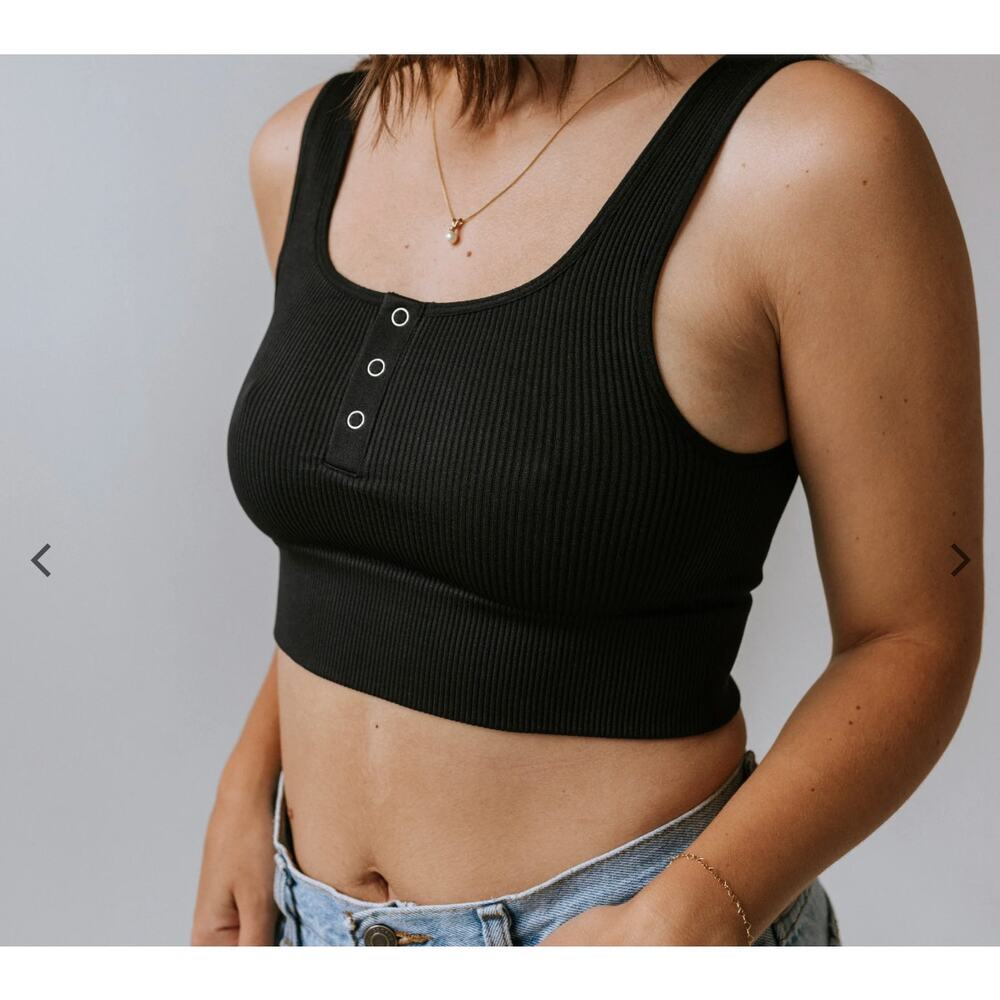 Milk Bar Ally Nursing Bra Bundle Ribbed Black Size S/M